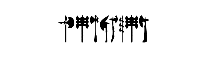 axe for warrior  Free Fonts Download