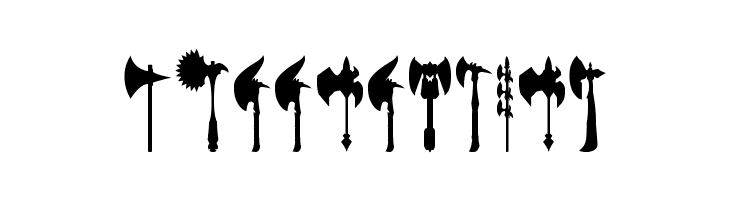 axe for warrior  Free Fonts Download