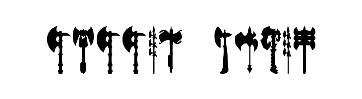 axe for warrior  Free Fonts Download