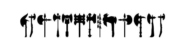 axe for warrior  Free Fonts Download