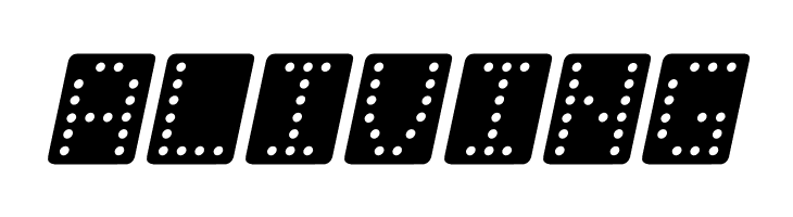 Domino bred kursiv  Free Fonts Download