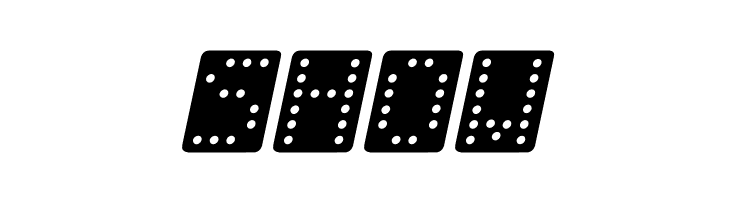 Domino bred kursiv  Free Fonts Download