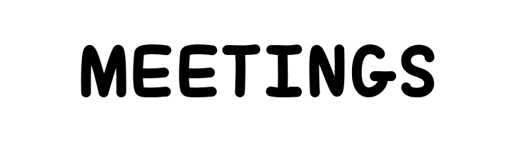 MEETINGS Hug Me Tight Font