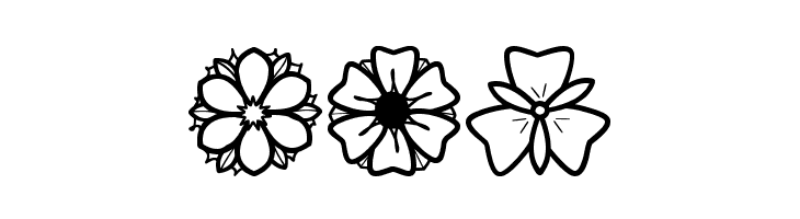 Second Flowers St  Free Fonts Download
