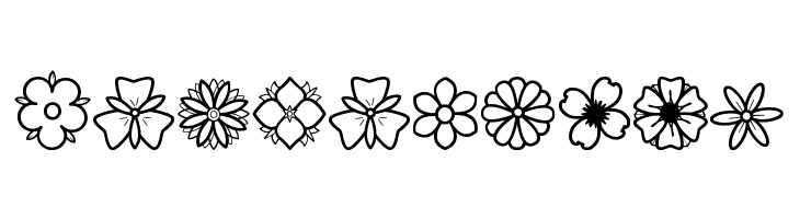 Second Flowers St  Free Fonts Download