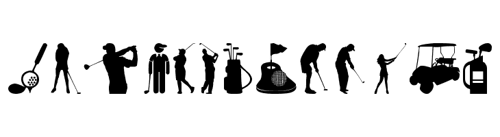 Golf Icons  Free Fonts Download