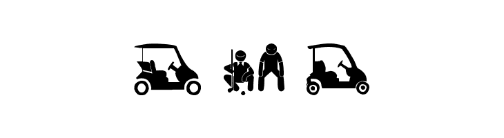 Golf Icons  Free Fonts Download