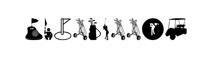 Golf Icons  Free Fonts Download