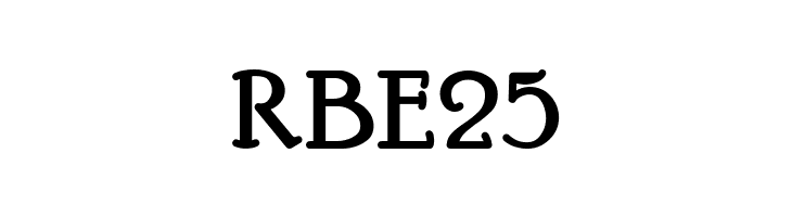 RBE25 HobbyHorse Font