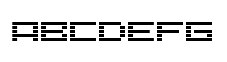 Lcd Expanded Regular  Free Fonts Download