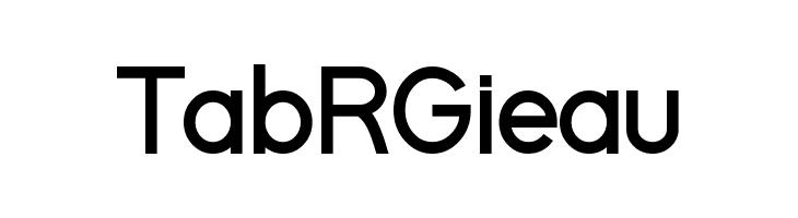 TabRGieau Elevation normal Font