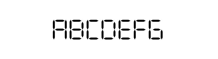 DIGIT LCD Regular  Free Fonts Download