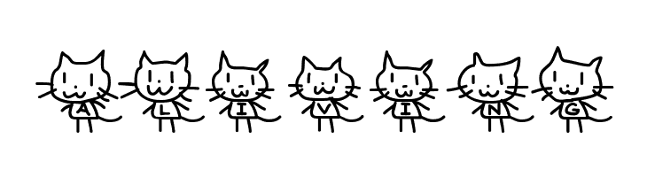 Cat type  Free Fonts Download