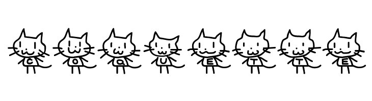 Cat type  Free Fonts Download