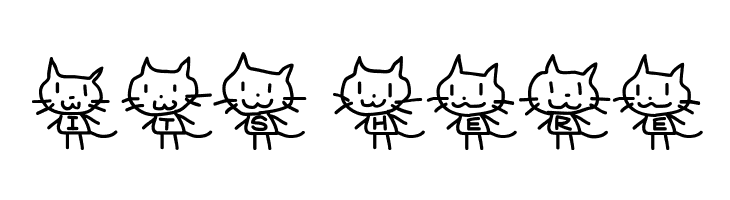 Cat type  Free Fonts Download