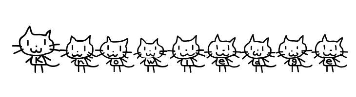 Cat type  Free Fonts Download