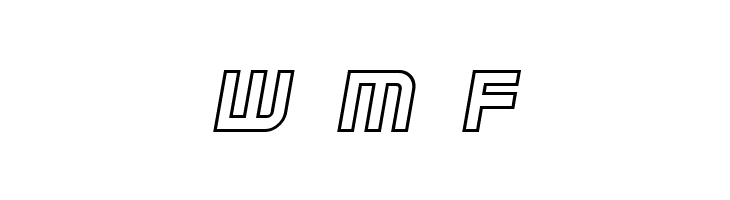Jumbo Outline Italic  Free Fonts Download