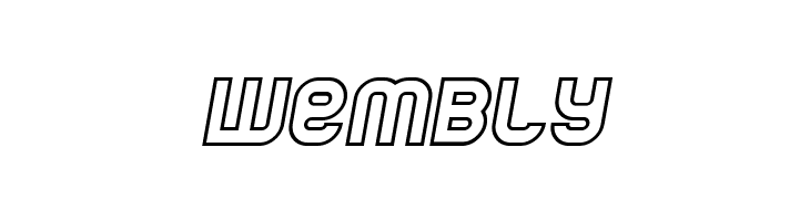 Jumbo Outline Italic  Free Fonts Download