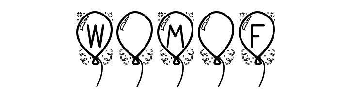 Happy Balloon St PERSONAL USE  Free Fonts Download