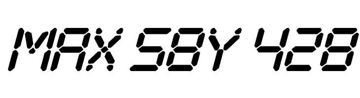 Digital Play Italic St  Free Fonts Download