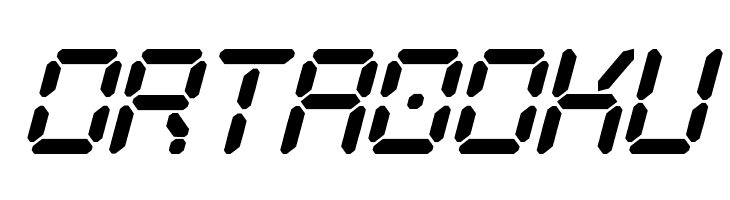 Digital Play Italic St  Free Fonts Download