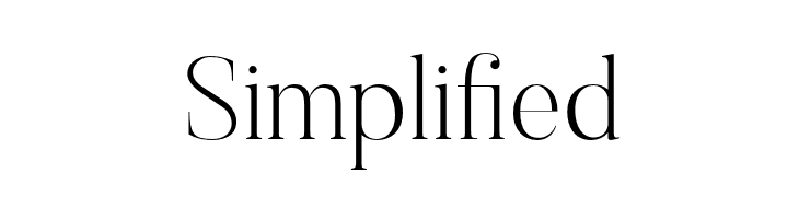 Simplified Butler-UltraLight Font