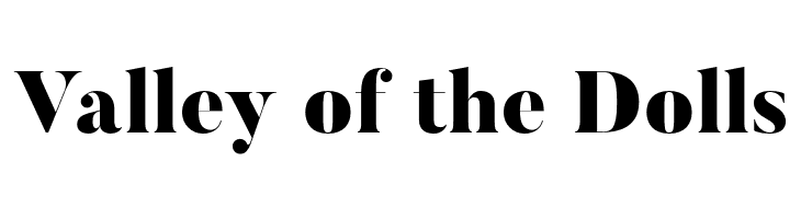 Valley%2Bof%2Bthe%2BDolls Butler-Black Font