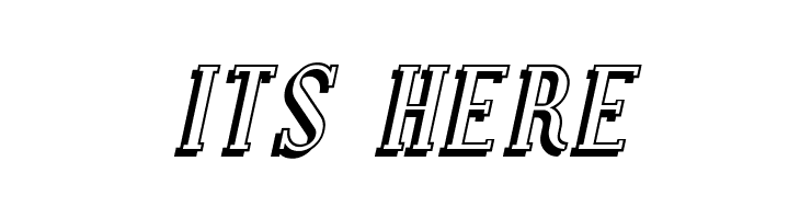 Covington Shadow Italic  Free Fonts Download