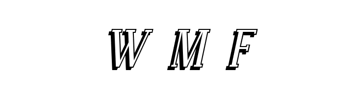 Covington Shadow Italic  Free Fonts Download