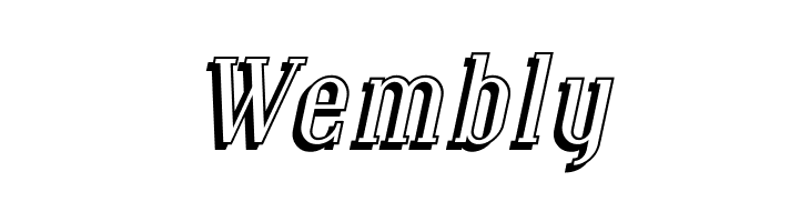 Covington Shadow Italic  Free Fonts Download