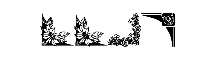 Vintage Decorative Corners 2  Free Fonts Download