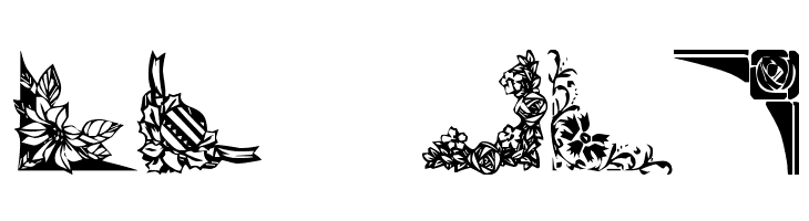 Vintage Decorative Corners 2  Free Fonts Download