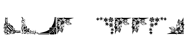 Vintage Decorative Corners 2  Free Fonts Download