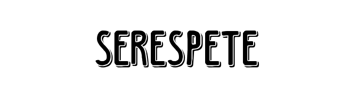 SERESPETE Black Coffee-Shadow Font