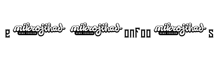 BantenUnfamous2DEMO  Free Fonts Download