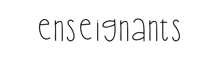 enseignants HelloBoyfriend Font