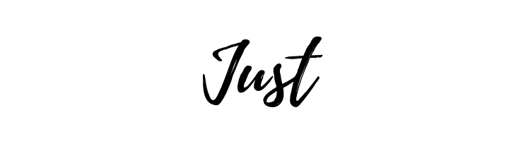 Just Playlist-Script Font