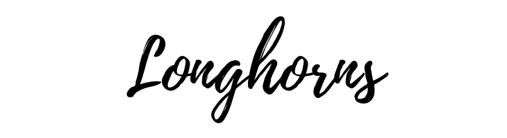 Longhorns Playlist-Script Font