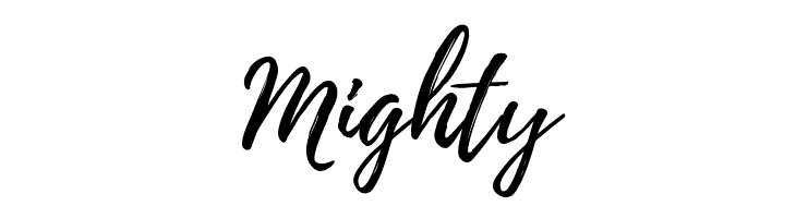 Mighty Playlist-Script Font