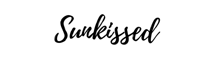 Sunkissed Playlist-Script Font