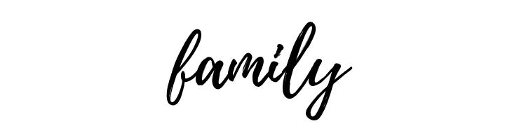 family Playlist-Script Font