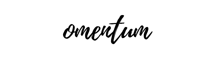 omentum Playlist-Script Font