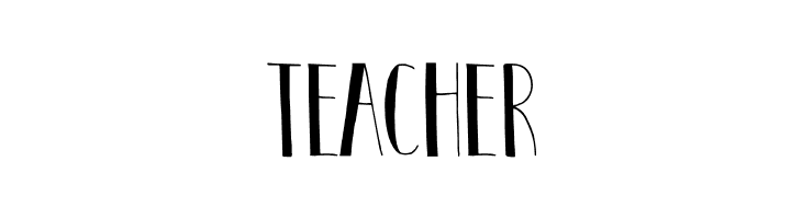 TEACHER DKPastis Font