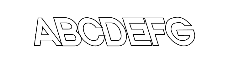Nordica Classic Regular Opposite Oblique Outline  Free Fonts Download
