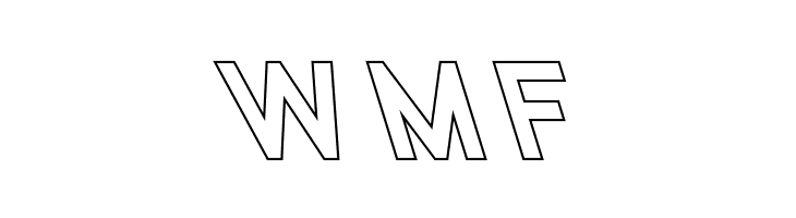 Nordica Classic Regular Opposite Oblique Outline  Free Fonts Download