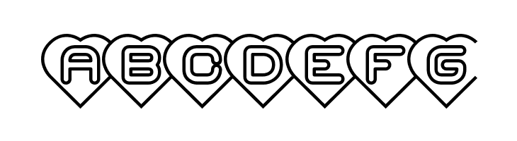 Hearts -BRK-  Free Fonts Download
