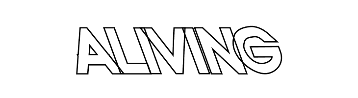 Nordica Classic Black Opposite Oblique Outline  Free Fonts Download