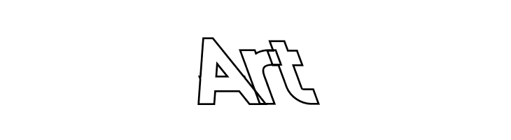 Nordica Classic Black Opposite Oblique Outline  Free Fonts Download