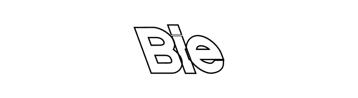 Nordica Classic Black Opposite Oblique Outline  Free Fonts Download