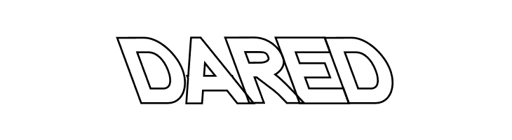Nordica Classic Black Opposite Oblique Outline  Free Fonts Download